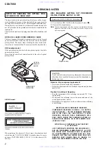 Предварительный просмотр 2 страницы Sony CDX-T68X - Mobile Cd Changer Service Manual