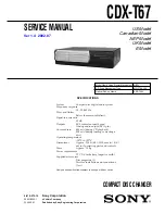 Sony CDX-T69 Service Manual предпросмотр