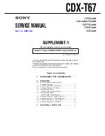 Preview for 41 page of Sony CDX-T69 Service Manual