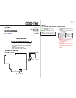 Preview for 55 page of Sony CDX-T69 Service Manual