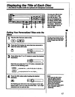 Предварительный просмотр 17 страницы Sony CDX-U6260 Operating Instructions Manual