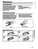 Предварительный просмотр 31 страницы Sony CDX-U6260 Operating Instructions Manual