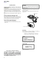 Предварительный просмотр 2 страницы Sony CDX-V3800 Service Manual