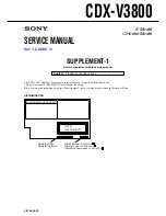 Предварительный просмотр 45 страницы Sony CDX-V3800 Service Manual