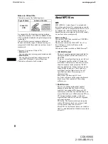 Preview for 8 page of Sony cdx-v5800 Operating Instructions Manual