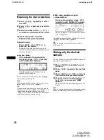 Preview for 16 page of Sony cdx-v5800 Operating Instructions Manual