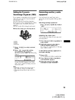 Preview for 19 page of Sony cdx-v5800 Operating Instructions Manual