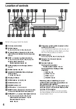 Предварительный просмотр 6 страницы Sony CDX-V7800X Operating Instructions Manual