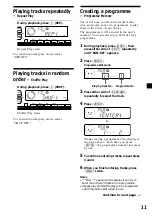 Предварительный просмотр 11 страницы Sony CDX-V7800X Operating Instructions Manual