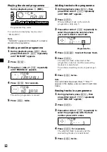 Предварительный просмотр 12 страницы Sony CDX-V7800X Operating Instructions Manual