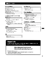 Предварительный просмотр 3 страницы Sony CDXGT430U - CD Receiver Head Unit Operating Instructions Manual