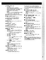 Предварительный просмотр 7 страницы Sony CDXGT430U - CD Receiver Head Unit Operating Instructions Manual