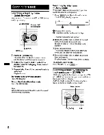 Preview for 8 page of Sony CDXGT430U - CD Receiver Head Unit Operating Instructions Manual