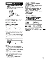 Предварительный просмотр 11 страницы Sony CDXGT430U - CD Receiver Head Unit Operating Instructions Manual