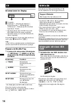 Предварительный просмотр 38 страницы Sony CDXGT530UI - CD Receiver MP3/WMA/AAC Player Operating Instructions Manual