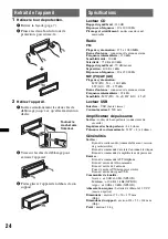 Предварительный просмотр 74 страницы Sony CDXGT530UI - CD Receiver MP3/WMA/AAC Player Operating Instructions Manual