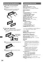 Предварительный просмотр 100 страницы Sony CDXGT530UI - CD Receiver MP3/WMA/AAC Player Operating Instructions Manual