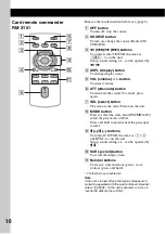 Предварительный просмотр 10 страницы Sony CDXGT640UI - MP3/WMA/AAC Player CD Receiver Operating Instructions Manual