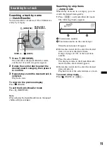 Предварительный просмотр 11 страницы Sony CDXGT640UI - MP3/WMA/AAC Player CD Receiver Operating Instructions Manual