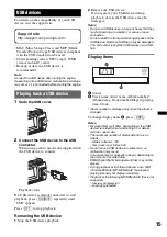 Предварительный просмотр 15 страницы Sony CDXGT640UI - MP3/WMA/AAC Player CD Receiver Operating Instructions Manual