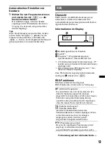 Предварительный просмотр 39 страницы Sony CDXGT640UI - MP3/WMA/AAC Player CD Receiver Operating Instructions Manual