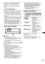 Предварительный просмотр 43 страницы Sony CDXGT640UI - MP3/WMA/AAC Player CD Receiver Operating Instructions Manual