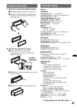 Предварительный просмотр 51 страницы Sony CDXGT640UI - MP3/WMA/AAC Player CD Receiver Operating Instructions Manual