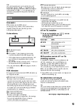 Предварительный просмотр 123 страницы Sony CDXGT640UI - MP3/WMA/AAC Player CD Receiver Operating Instructions Manual