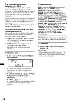 Предварительный просмотр 124 страницы Sony CDXGT640UI - MP3/WMA/AAC Player CD Receiver Operating Instructions Manual