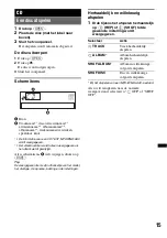 Предварительный просмотр 125 страницы Sony CDXGT640UI - MP3/WMA/AAC Player CD Receiver Operating Instructions Manual