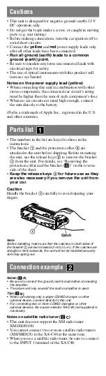 Предварительный просмотр 4 страницы Sony CDXGT820IP - Xplod GT Series Head Unit Installation Manual