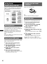 Предварительный просмотр 6 страницы Sony CDXM60UI - Marine CD Receiver MP3/WMA/AAC Player Operating Instructions Manual