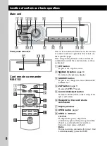 Предварительный просмотр 8 страницы Sony CDXM60UI - Marine CD Receiver MP3/WMA/AAC Player Operating Instructions Manual