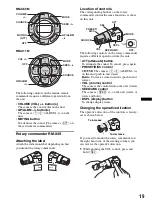 Предварительный просмотр 19 страницы Sony CDXM60UI - Marine CD Receiver MP3/WMA/AAC Player Operating Instructions Manual