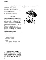 Предварительный просмотр 2 страницы Sony CDXM60UI - Marine CD Receiver MP3/WMA/AAC Player Service Manual