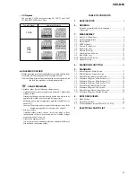 Предварительный просмотр 3 страницы Sony CDXM60UI - Marine CD Receiver MP3/WMA/AAC Player Service Manual