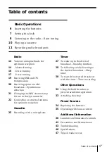 Preview for 5 page of Sony CF-SW1000T Operating Instructions Manual