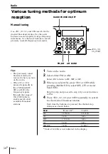 Preview for 14 page of Sony CF-SW1000T Operating Instructions Manual