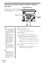 Preview for 16 page of Sony CF-SW1000T Operating Instructions Manual