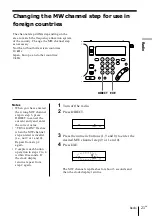 Preview for 21 page of Sony CF-SW1000T Operating Instructions Manual