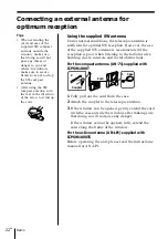 Preview for 22 page of Sony CF-SW1000T Operating Instructions Manual