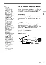 Preview for 23 page of Sony CF-SW1000T Operating Instructions Manual