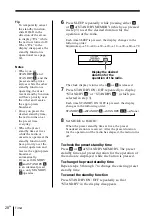 Preview for 28 page of Sony CF-SW1000T Operating Instructions Manual