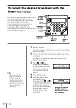 Preview for 30 page of Sony CF-SW1000T Operating Instructions Manual