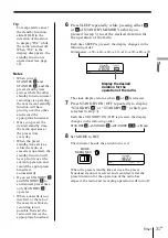 Preview for 31 page of Sony CF-SW1000T Operating Instructions Manual