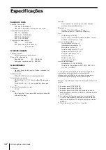 Preview for 178 page of Sony CF-SW1000T Operating Instructions Manual