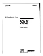 Sony CFD-10 Operating Instructions Manual preview