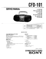 Sony CFD-101 Service Manual preview