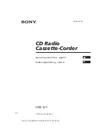 Sony CFD-121 Operating Instructions Manual preview