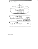 Предварительный просмотр 8 страницы Sony CFD-19 Operating Instructions Manual